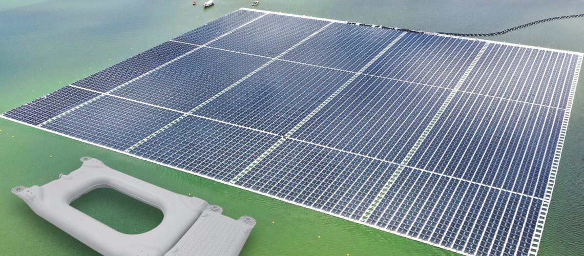Flutuador para energia solar flutuante é lançado pela Unipac
