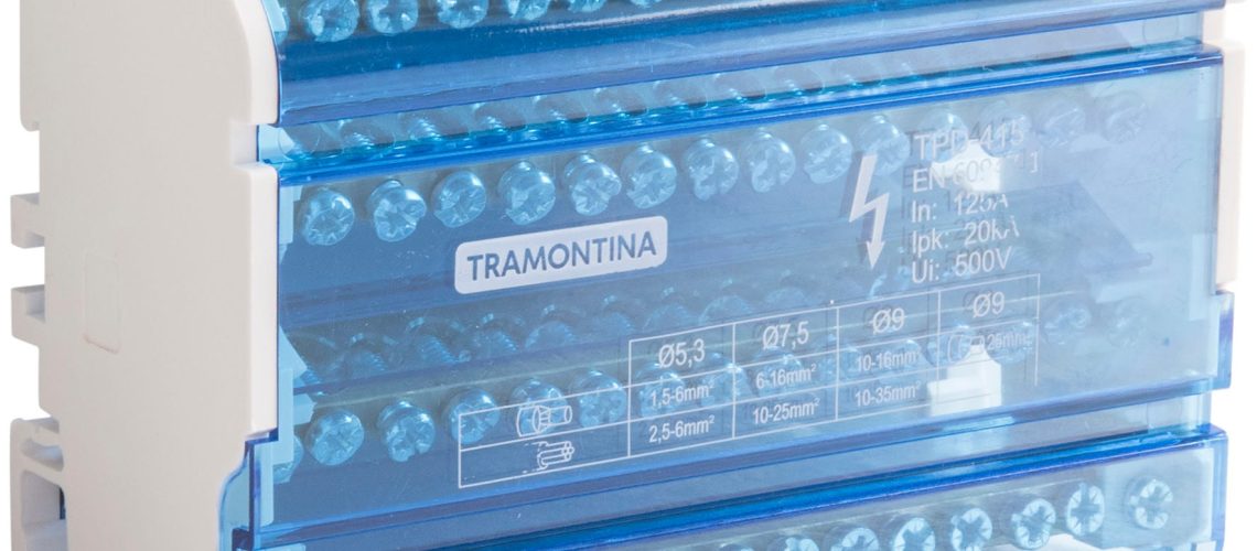 Tramontina apresenta blocos de distribuição para quadros e painéis elétricos
